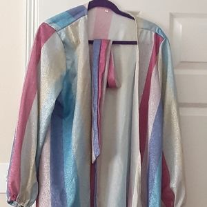 Rainbow shimmer jacket